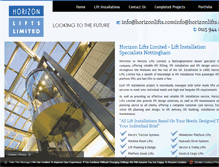 Tablet Screenshot of horizonlifts.com